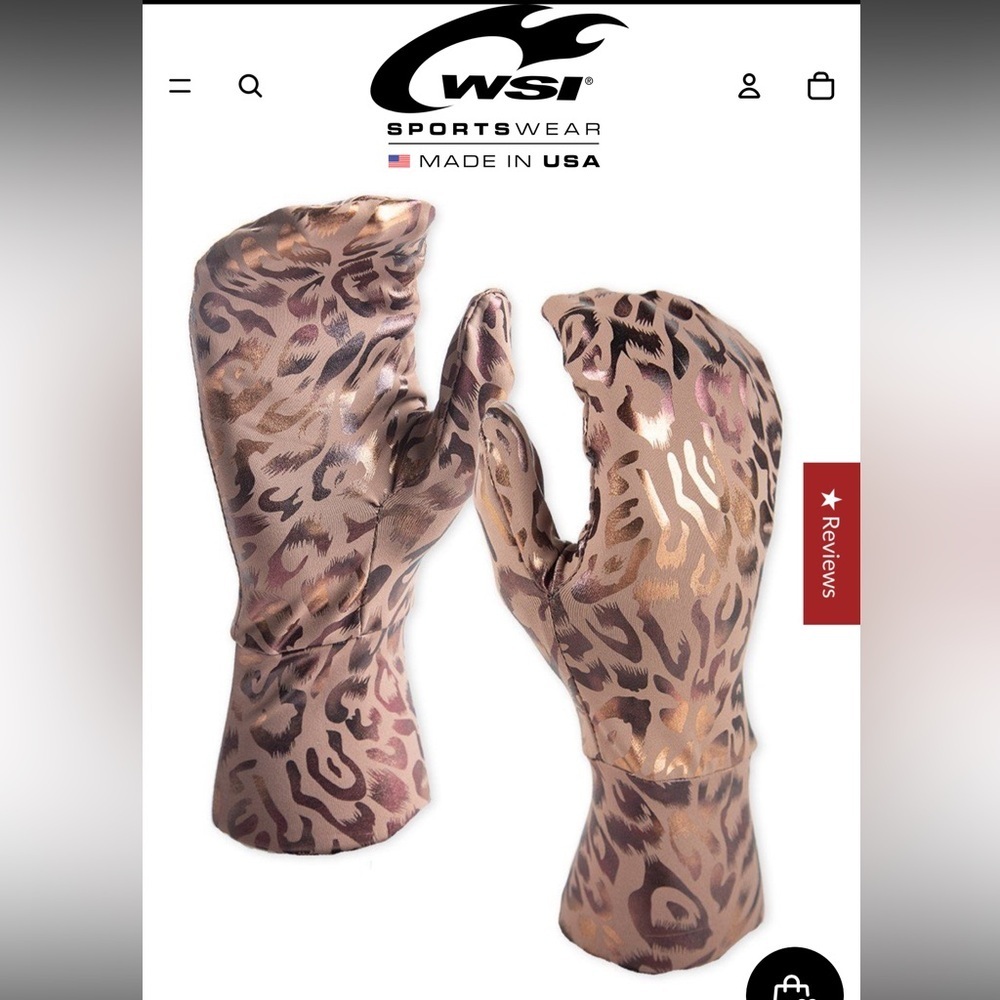 WSI Toasted Fierce Mittens Metallic Leopard L/XL